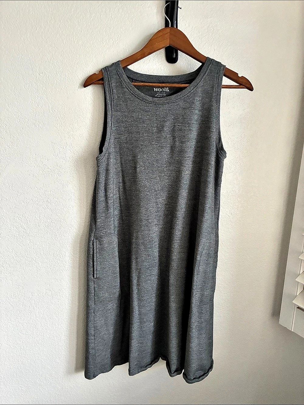 Wool& Sierra Tank Dress & Gray Merino Maxi Dress Medium-Long
